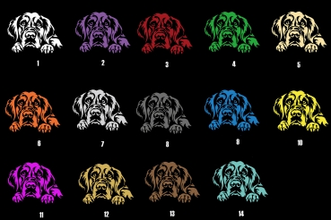 Autoaufkleber "Golden Retriever" Kopf