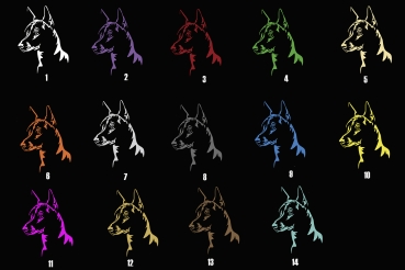 Autoaufkleber "Xoloitzcuintle" Kopf