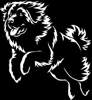 Aufkleber Leonberger
