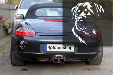 Autoaufkleber "Rottweiler" Kopf