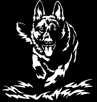 Aufkleber Deutscher Schäferhund