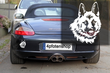 Autoaufkleber "Hällefors Elchund" Kopf