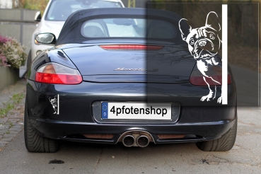 Autoaufkleber "Französische Bulldogge" Kontur