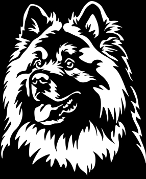 Aufkleber Eurasier Kopf