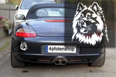 Autoaufkleber "Eurasier" Kopf