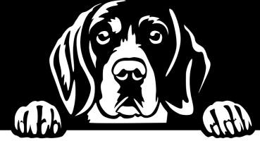 Aufkleber Beagle Kopf