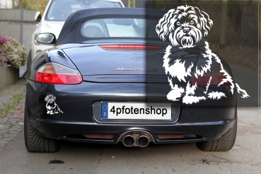 Autoaufkleber "Bolonka Zwetna" Kontur