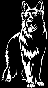Aufkleber Deutscher Schäferhund