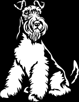 Aufkleber Foxterrier