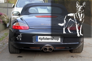 Autoaufkleber "Malinois" Kontur