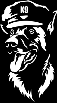 Aufkleber Malinois Kopf