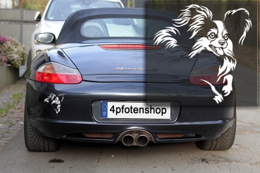 Autoaufkleber "Papillon" Kontur
