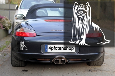 Autoaufkleber "Yorkshire Terrier" Kontur