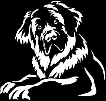 Aufkleber Leonberger