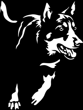 Aufkleber Australian Kelpie