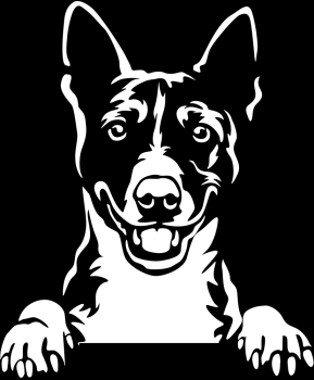 Aufkleber Basenji