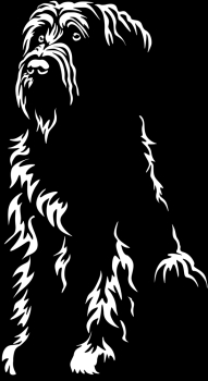 Aufkleber Briard