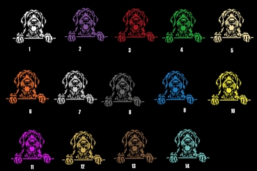 Preview: Autoaufkleber "Deutsch Drahthaar" Kopf