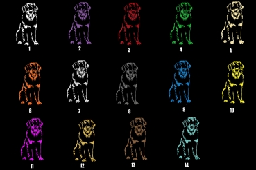 Autoaufkleber "Hovawart" Kontur