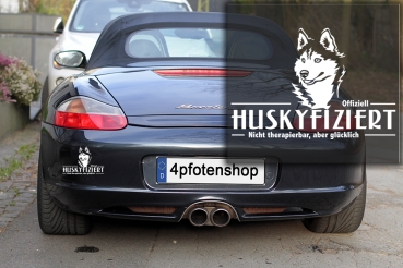 Aufkleber Siberian Husky "Huskyfiziert"