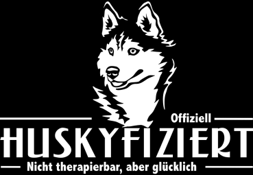 Aufkleber Siberian Husky "Huskyfiziert"