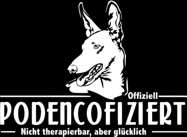 Aufkleber Podenco "Podencofiziert"