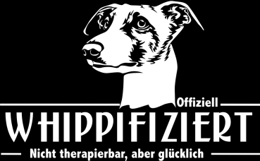 Aufkleber Whippet "Whippifiziert"