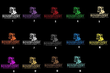 Aufkleber Boxer "Boxerfiziert"