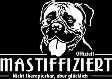 Aufkleber Bullmastiff "Mastiffiziert"