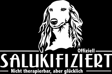 Aufkleber Saluki "Salukifiziert"