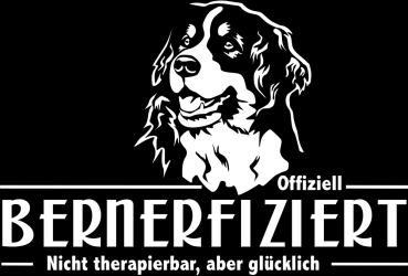 Aufkleber Berner Sennenhund "Bernerfiziert"