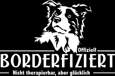 Aufkleber Border Collie "Borderfiziert"