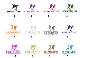 Aufkleber Border Collie "Borderfiziert"