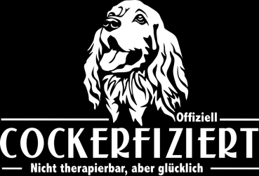 Aufkleber Cocker Spaniel "Cockerfiziert"