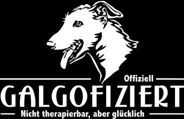 Aufkleber Galgo (Rauhaar) "Galgofiziert"