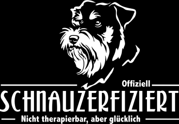 Aufkleber Schnauzer "Schnauzerfiziert"