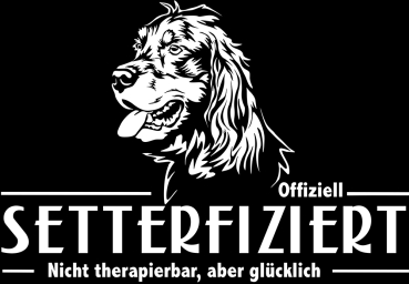 Aufkleber Gordon Setter "Setterfiziert"