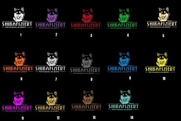 Aufkleber Shiba "Shibafiziert"