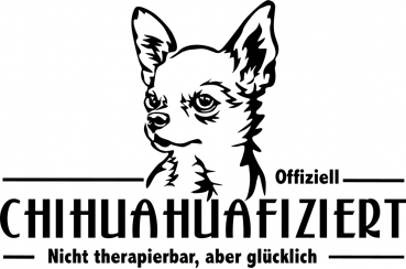 Aufkleber Chihuahua "Chihuahuafiziert"