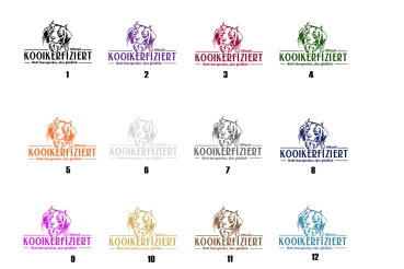 Aufkleber Kooikerhondje "Kooikerfiziert"