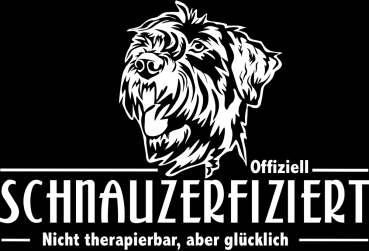 Aufkleber Riesenschnauzer "Schnauzerfiziert"