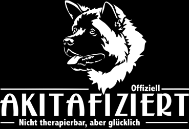 Aufkleber American Akita "Akitafiziert"