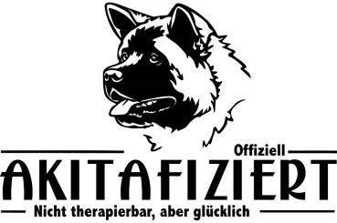 Aufkleber American Akita "Akitafiziert"