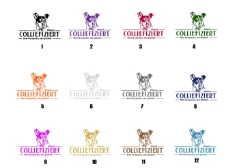 Aufkleber Collie (Kurzhaar) "Colliefiziert"