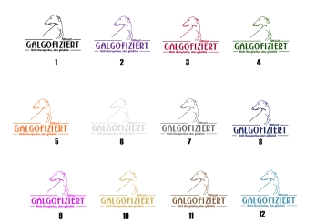 Aufkleber Galgo "Galgofiziert"