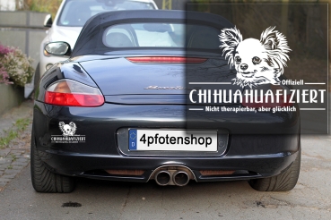 Aufkleber Chihuahua "Chihuahuafiziert"