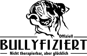 Aufkleber Englische Bulldogge "Bullyfiziert"