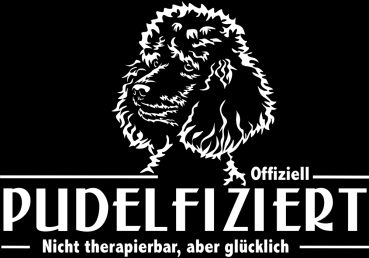 Aufkleber Pudel "Pudelfiziert"