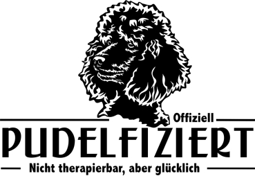 Aufkleber Pudel "Pudelfiziert"