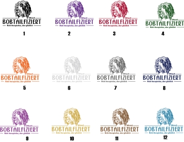 Aufkleber Bobtail "Bobtailfiziert"